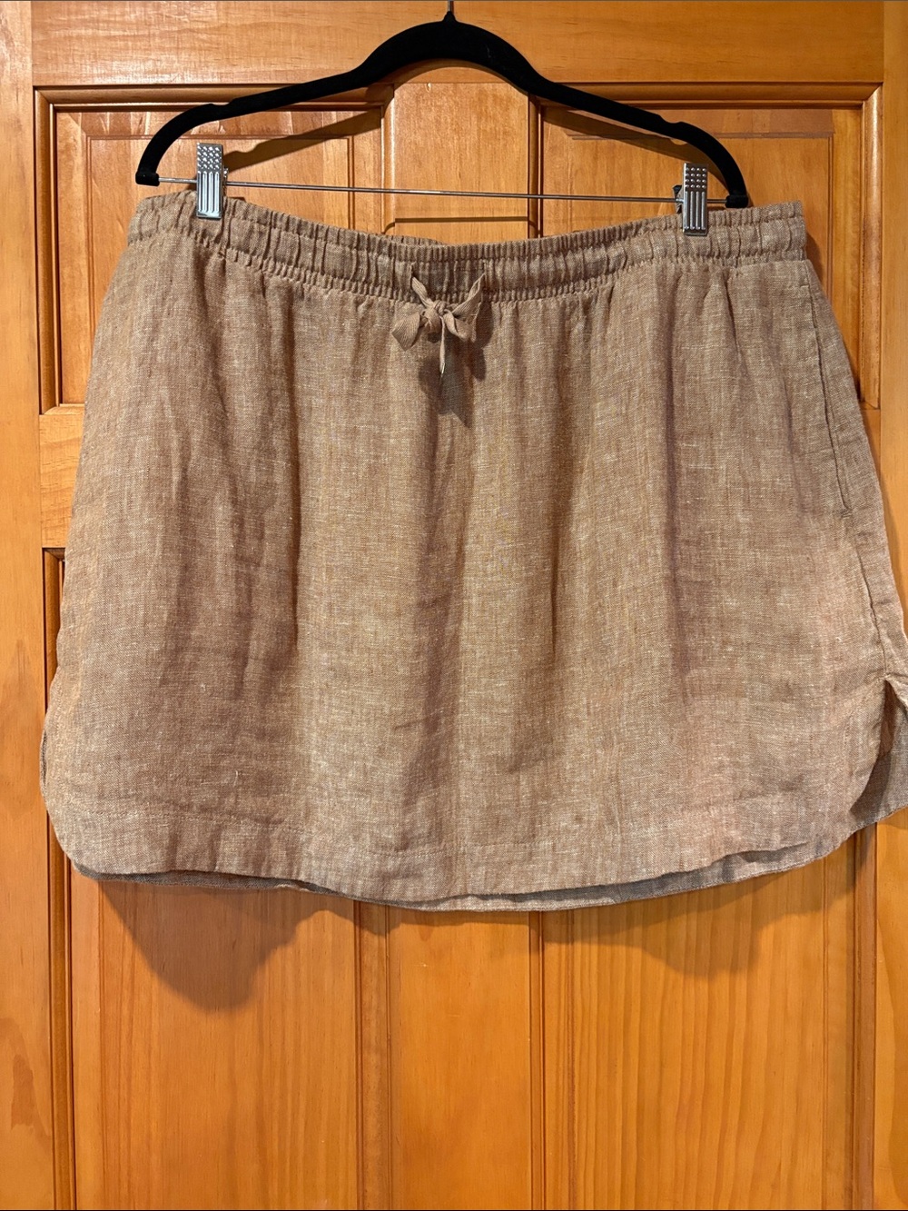 Target Beige Linen Mini Skirt